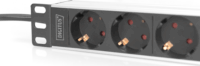 Digitus DN-95418 250V Elosztó 4 aljzatos 2m - Fekete