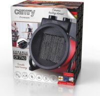 Camry CR 7743 Hordozható Elektromos Kerámia hősugárzó 2400W - Piros/Fekete