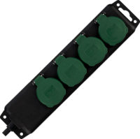 REV 0512468555 250V Elosztó 4 aljzatos 1.4m - Fekete