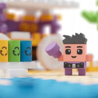 Marionex Waffle Mini Food Truck 148 darabos építőjáték készlet