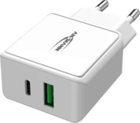 Ansmann Home Charger HC218PD Hálózati USB-A / USB-C töltő adapter - Fehér (20W)