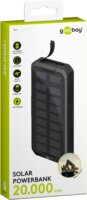 Goobay 53934 Napelemes Powerbank 20000mAh (1.5-2A / 5-12V) - Fekete