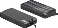 Goobay 53934 Napelemes Powerbank 20000mAh (1.5-2A / 5-12V) - Fekete