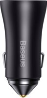 Baseus Golden Contactor Pro Dual Quick Charger Autós USB-C töltő - Sötétszürkek (40W)