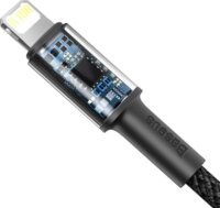 Baseus CATLGD-01 USB-C apa - Lightning apa Adat és Töltőkábel - Fekete (1m)