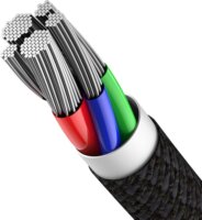 Baseus CATLGD-01 USB-C apa - Lightning apa Adat és Töltőkábel - Fekete (1m)