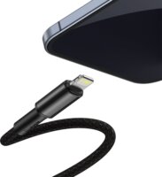 Baseus CATLGD-01 USB-C apa - Lightning apa Adat és Töltőkábel - Fekete (1m)