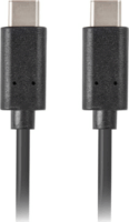 Lanberg USB-C apa - USB-C apa 3.2 Adat és töltő kábel - Fekete (0.5m)