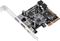 SilverStone ECU05 USB 3.1 Type-C / USB 3.0 Type-A PCIe portbővítő