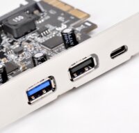 SilverStone ECU05 USB 3.1 Type-C / USB 3.0 Type-A PCIe portbővítő