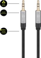 Goobay 79133 3.5mm Jack apa - 3.5mm Jack apa Kábel (5m)