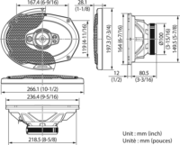 Kenwood KFC-PS6996 650W Hangszóró pár
