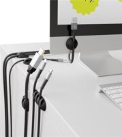Goobay öntapadós kábelrendező 5db - Fekete