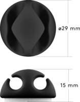 Goobay öntapadós kábelrendező 5db - Fekete