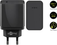 Goobay Hálózati USB-C Gyorstöltő - Fekete (25W)