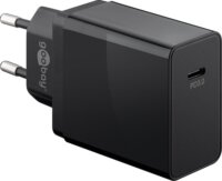 Goobay Hálózati USB-C Gyorstöltő - Fekete (25W)
