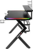 Huzaro Hero 5.0 Gamer asztal RGB LED világítással - Fekete
