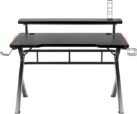 Huzaro Hero 5.0 Gamer asztal RGB LED világítással - Fekete