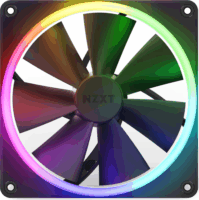 NZXT F140 RGB 140mm PWM Rendszerhűtő - Fekete