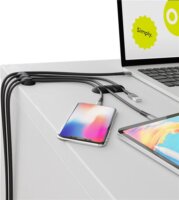 Goobay 4-utas kábelrendező 2db - Fekete