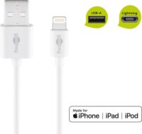Goobay 72905 Lightning apa - USB-A apa 2.0 Adat és töltőkábel - Fehér