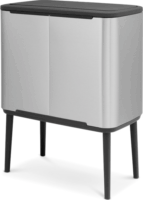 Brabantia Bo Touch 11 + 23 literes érintőfedeles fém Szelektív szemetes - Inox