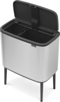 Brabantia Bo Touch 11 + 23 literes érintőfedeles fém Szelektív szemetes - Inox