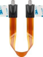 Goobay 67244 Type-F antenna hosszabbító kábel 0.3m - Narancs