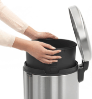 Brabantia NewIcon 30 literes pedálos fém szemetes - Ujjlenyomatmentes matt acél