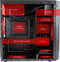 LC Power 7040B Számítógépház - Fekete