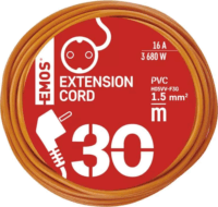 Emos P01230R 250V Hosszabbító kábel 30m - Narancssárga