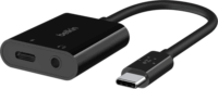 Belkin NPA004BTBK USB-C apa - USB-C/Jack 3.5mm anya Adapter