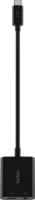 Belkin NPA004BTBK USB-C apa - USB-C/Jack 3.5mm anya Adapter