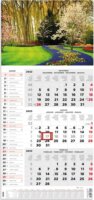 Kalendart 290 x 628mm 2023 Speditőrnaptár - Kert mintás