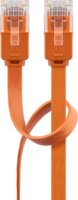 Goobay U/UTP CAT6 Lapos patch kábel 1m - Narancssárga