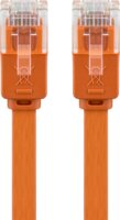 Goobay U/UTP CAT6 Lapos patch kábel 1m - Narancssárga