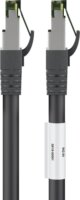 Goobay S/FTP CAT8.1 Patch kábel 0.25m - Fekete
