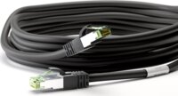 Goobay S/FTP CAT8.1 Patch kábel 0.25m - Fekete