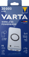 Varta 2in1 Wireless Charger + Powerbank 20000mAh (3A / 5V) - Fehér