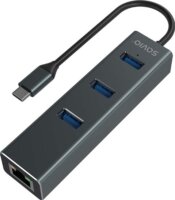 Savio AK-57 USB-C 3.1 HUB (3 port + Rj45)