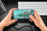 Goobay 66501 USB-A apa - USB-C 90° apa 3.0 Adat és töltő kábel - Fekete (1m)