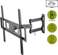 Goobay 49745 37"-70" LCD TV fali tartó - Fekete