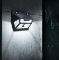 Blitzwolf BW-OLT1 Mozgásérzékelős napelemes kültéri fali LED lámpa - Fekete