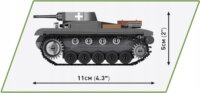Cobi HC WWII Panzer II Ausf. A tank 250 darabos Építőjáték