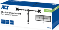 ACT AC8302 10"-32" Monitor asztali tartó kar - Fekete