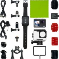 Lamax X9.2 Akciókamera 4K 60fps külső mikrofonnal és távirányítóval - Fekete