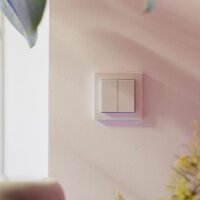 Senic Friends of Hue Smart vezeték nélküli kettős Okos fali villanykapcsoló - Matt fehér