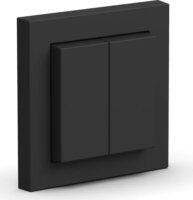 Senic Friends of Hue Smart vezeték nélküli kettős Okos fali villanykapcsoló - Matt fekete (3db)