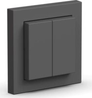 Senic Friends of Hue Smart vezeték nélküli kettős Okos fali villanykapcsoló - Matt antracit (3db)