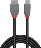 Lindy 36623 USB-C apa - USB Micro-B apa 3.2 Adatkábel - Fekete/Szürke (3m)
